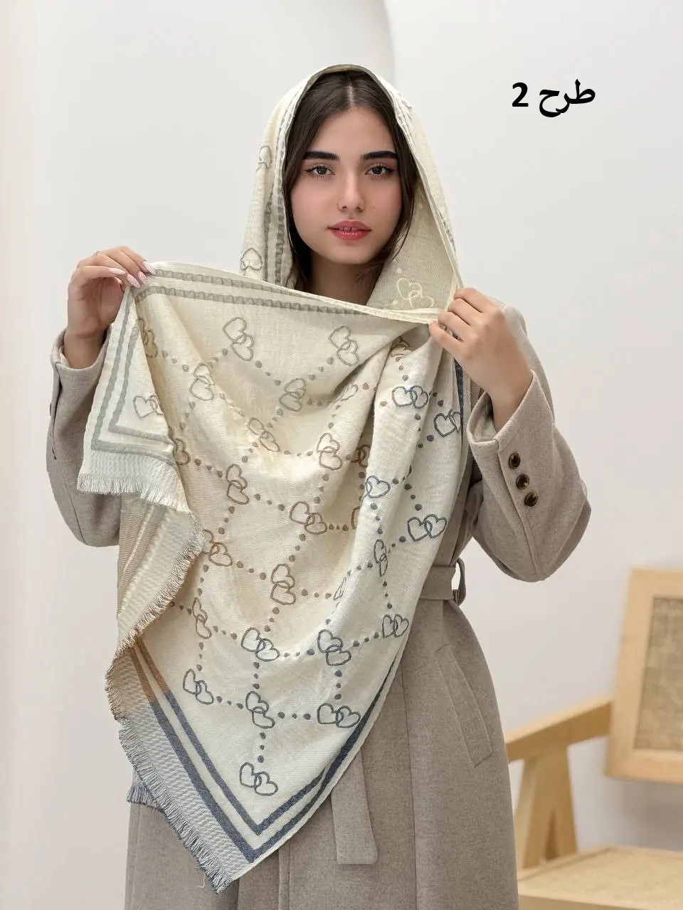 3818-شال پاییزه وارداتی الین